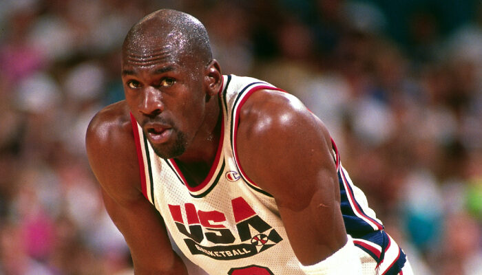 NBA MJ sous le maillot de Team USA