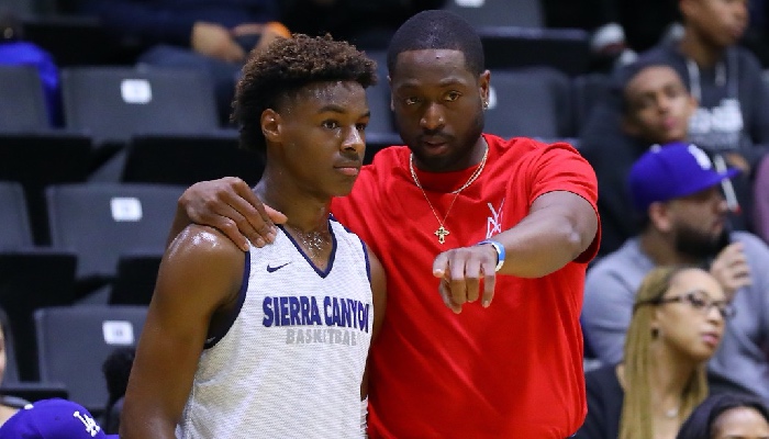 Dwyane Wade donne des conseils à Bronny James