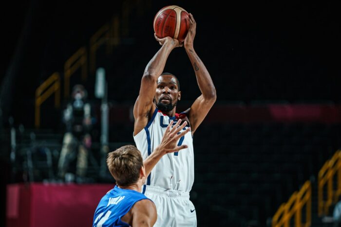 Kevin Durant sous le maillot de Team USA