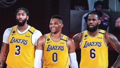 NBA – Tout juste réunis aux Lakers, Westbrook, LeBron et AD écrivent déjà l’histoire !