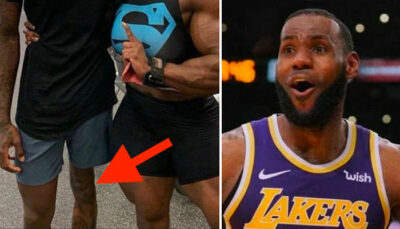 NBA – La jambe WTF d’un Laker fait le buzz, photo truquée ?