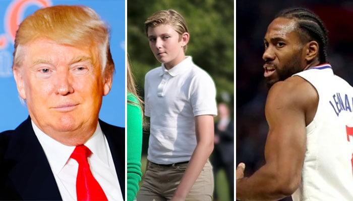 Le fils de Donald Trump, Barron, est grand comme Kawhi Leonard en nba