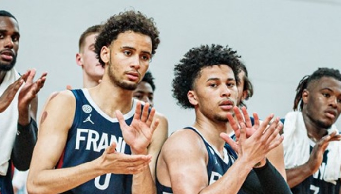Les jeunes espoirs de l'équipe de France U19, Jayson Tchicamboud et Matthew Strazel, ont tapé dans l'œil des scouts NBA