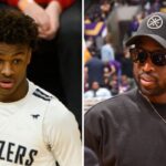 NBA/High School – Jugé franco par Dwyane Wade, Bronny James réagit !