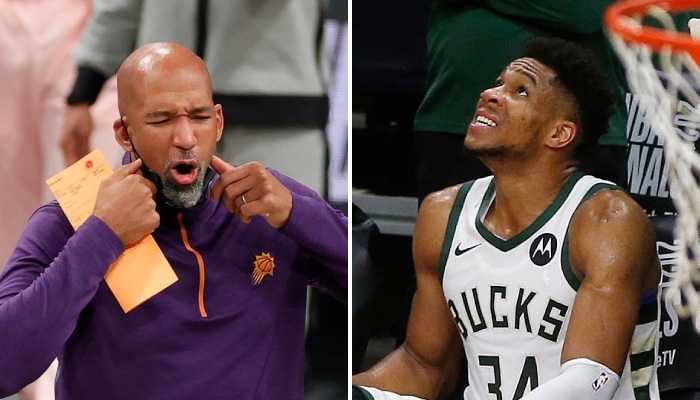 L'entraineur NBA des Phoenix Suns, Monty Williams, s'en est ouvertement pris à la ligue et ses arbitres pour un soi-disant avantage accordé à Giannis Antetokounmpo et aux Milwaukee Bucks