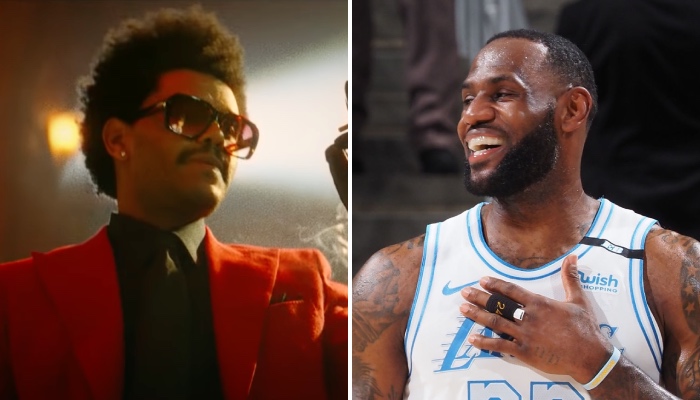 Los Angeles Lakers NBA superstar LeBron James received a message from famous American artist The Weekend on Instagram, and replied to him