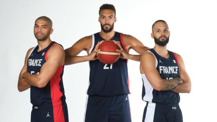 Nicolas Batum, Rudy Gobert et Evan Fournier