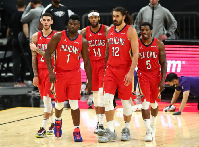 Zion Williamson, Steven Adams, Brandon Ingram, Lonzo Ball et les Pelicans