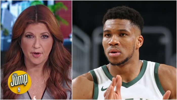 Rachel Nichols et Giannis Antetokounmpo