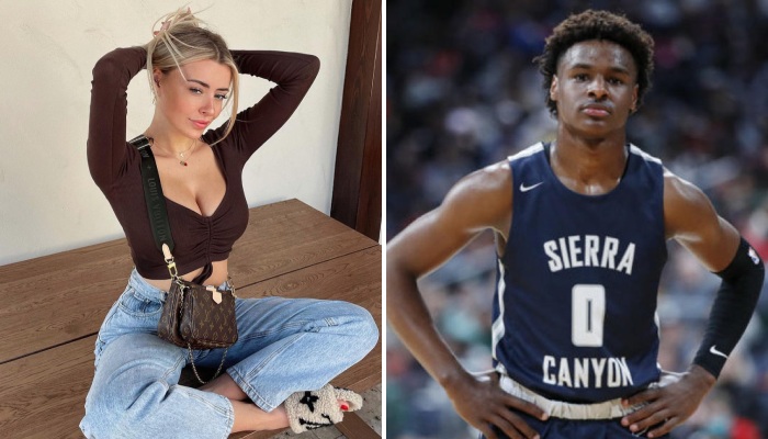 Bronny James a recadré Corinna Kopf