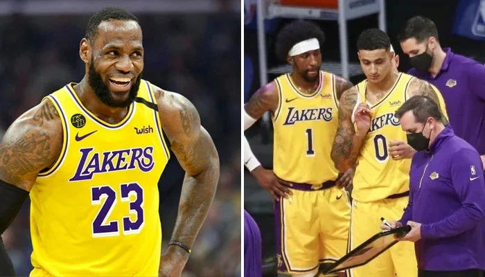 NBA LeBron réagit à l'hommage des Lakers