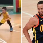 NBA – Les images virales d’un jeune fan de Steph Curry, qui joue exactement comme lui !