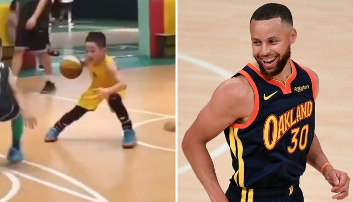 Un jeune fan est la copie parfaite de Stephen Curry