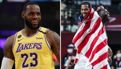 NBA/JO – Le génial hommage des joueurs de Team USA à LeBron après le titre olympique !