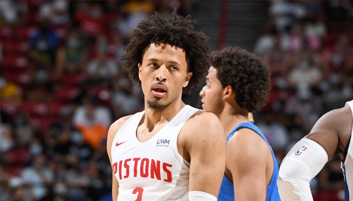 Cade Cunningham sous le maillot des Pistons à la Summer League NBA