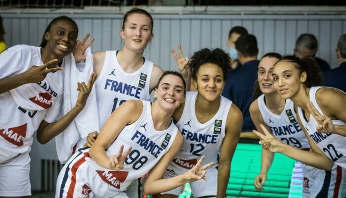 Les Françaises après leur victoire face à l'Egypte