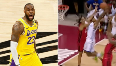 NBA – Un Warrior claque un poster incroyable, LeBron stupéfait !