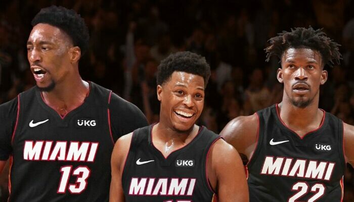 Kyle Lowry, Jimmy Butler et Bam Adebayo à Miami