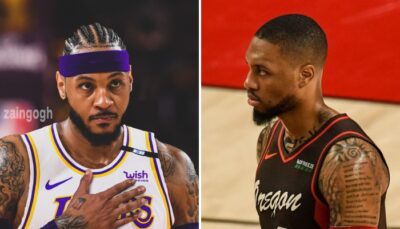 NBA – Après sa signature aux Lakers, l’énorme décla de Carmelo sur Lillard