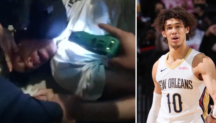 L'intérieur NBA des New Orleans Pelicans, Jaxson Hayes, a vu les images de sa violente intervention être révélées par la police de Los Angeles