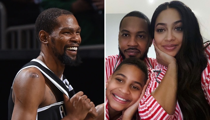 La superstar NBA des Brooklyn Nets, Kevin Durant, tenterait-elle sa chance auprès de La La, l'ex de l'ailiers des Los Angeles Lakers, Carmelo Anthony ?