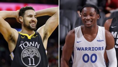 NBA – Le rookie star des Warriors claque un move dingue et met Klay en ébullition !