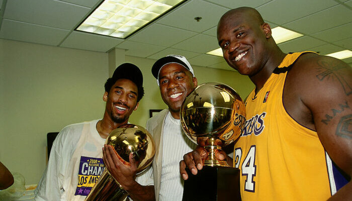 Kobe Bryant, Magic Johnson et Shaquille O'Neal