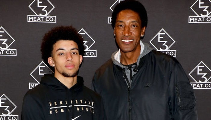 Scottie Pippen et son ainé Scotty Jr.