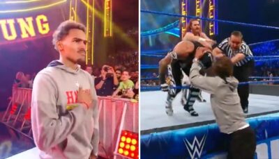 NBA – Trae Young agresse Rey Mysterio et se prend une énorme bronca !