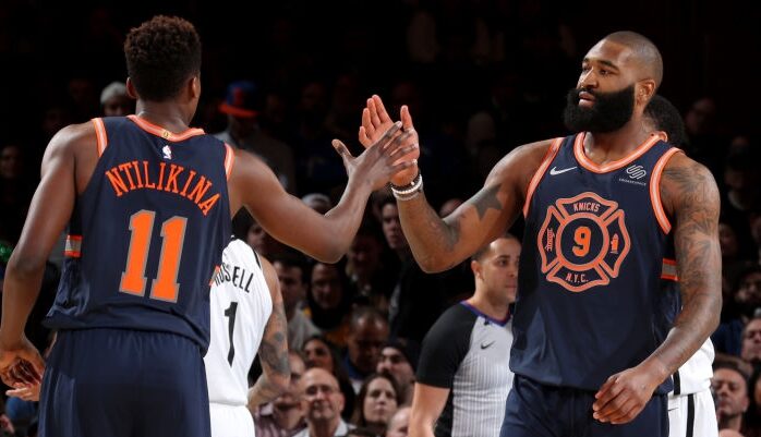 Frank Ntilikina et Kyle O'Quinn aux Knicks