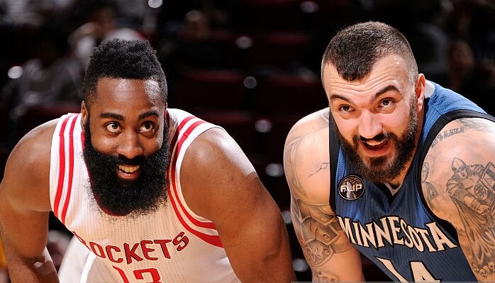 James Harden et Nikola Pekovic