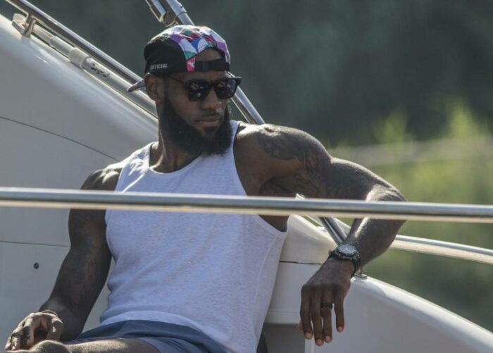 LeBron James en vacances sur son yacht