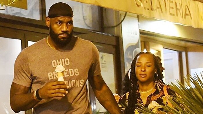 LeBron James et sa femme Savannah