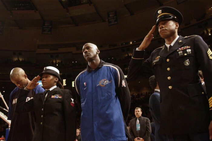 Michael Jordan ému après le 11 septembre