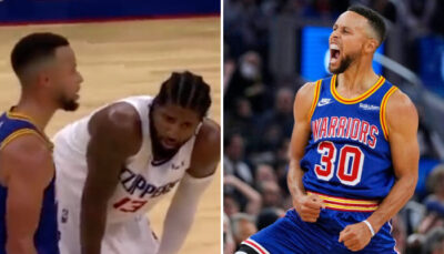 NBA – L’incroyable échange entre Curry et Paul George en plein match !