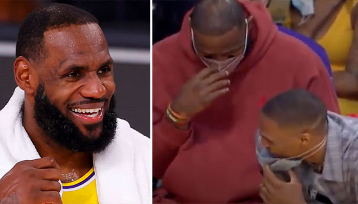 LeBron et Westbrook se moquent d'un de leurs coéquipiers en plein match ! NBA