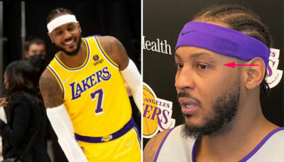 NBA – Melo révèle quel Laker lui a causé sa trace à l’oeil récemment