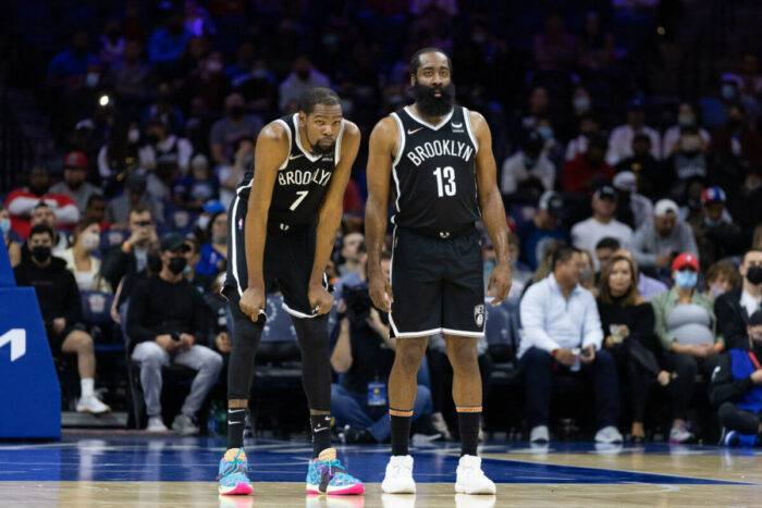 Kevin Durant et James Harden des Nets