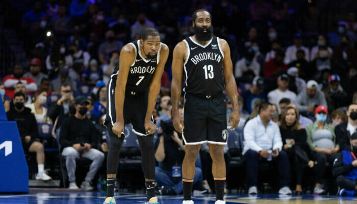 Kevin Durant et James Harden des Nets