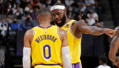NBA – L’étonnante phrase dite par LeBron à Westbrook après sa première ratée
