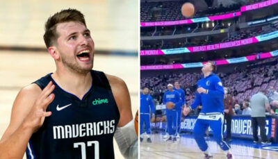 NBA – Luka Doncic marque un tir fou et jamais vu à l’échauffement !