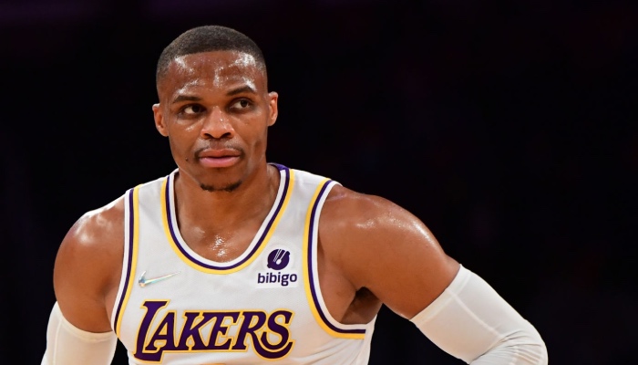 La superstar NBA des Los Angeles Lakers, Russell Westbrook, a botté en touche suite à une question au sujet de son Big Three avec LeBron James et Anthony Davis