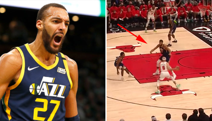 Rudy Gobert se fait salement enrhumé au panier par Alex Caruso ! NBA