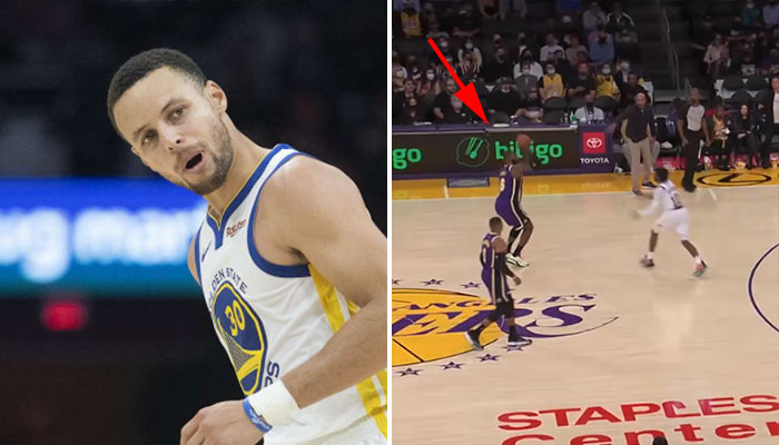 En mode Steph Curry, LeBron lâche un missile téléguidé du logo !