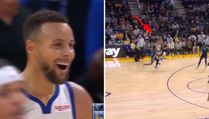 The absolutely surreal basket scored by Steph Curry at 3 points!