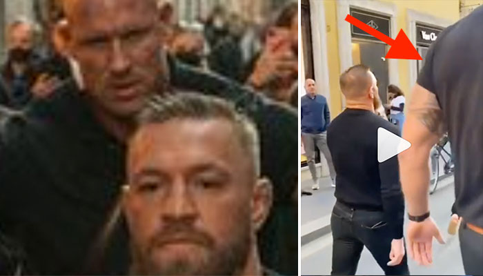 Le garde du corps de Conor McGregor choque en Italie