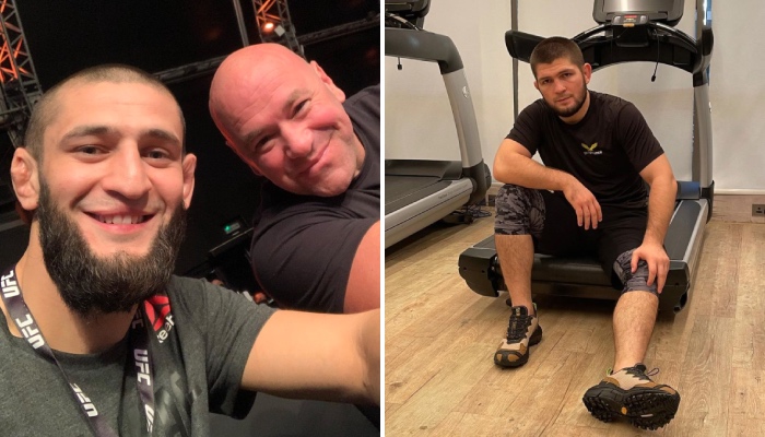 Khamzat Chimaev et Khabib Nurmagomedov