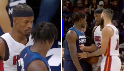 NBA – Anthony Edwards se chauffe avec Jimmy Butler puis le tacle sérieusement