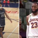 NBA – Bronny James fait son grand retour et claque un énorme block !