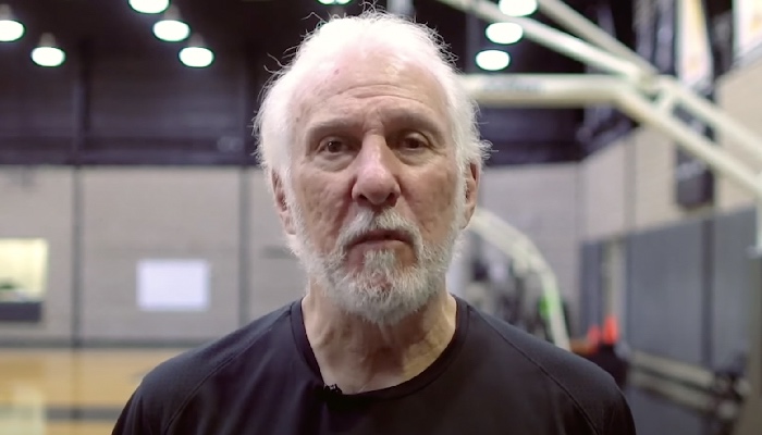 Le coach NBA des San Antonio Spurs, Gregg Popovich